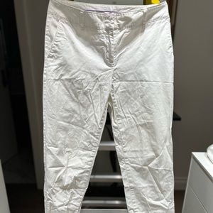 Kenaf Cotton blend white pants lower rise